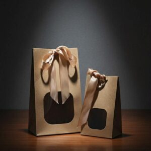 კრაფტ ქაღალდის ყუთი ლენტით