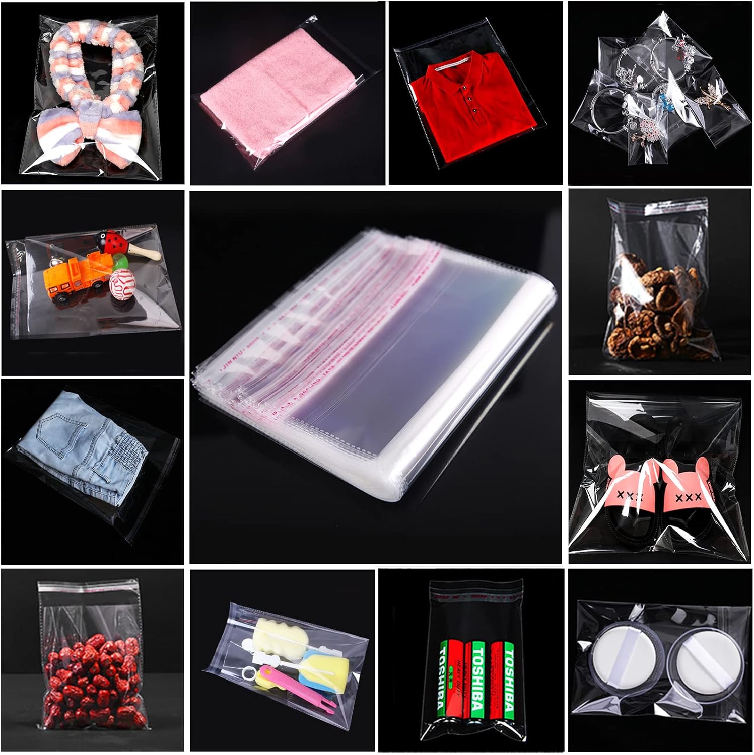 გამჭვირვალე შესაფუთი პაკეტები