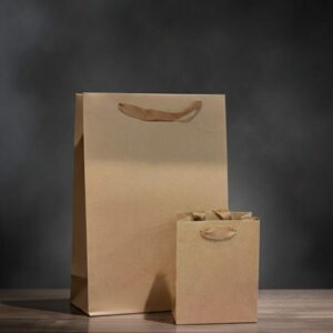 კრაფტის მყარი სასაჩუქრე ჩანთა