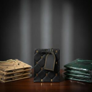 ფერადი დაჟატული ჩანთა