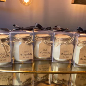 სანთლის ქილა მინის 100 მლ  თავსახურით