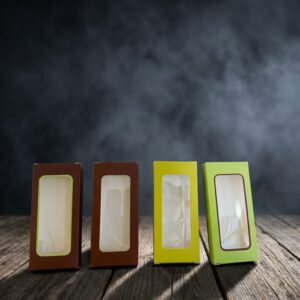 შოკოლადის პატარა ფილების ყუთები