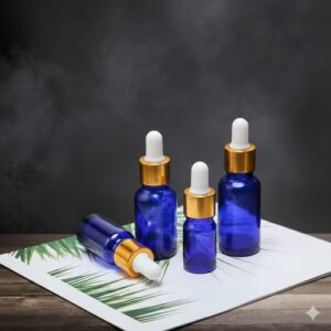 მინის ბოთლი პიპეტით 10მლ