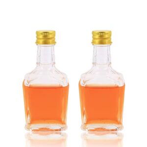 მინის ბოთლი 50 მლ ალუმინის ხრახნიანი თავსახურით