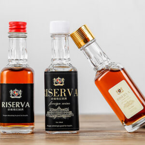 მინის ბოთლი 50მლ ხრახნიანი თავსახურით