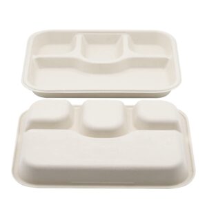 4 განყოფილებიანი მართკუთხა თეფში