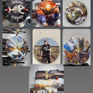 კედლის საათები სასურველი პრინტით