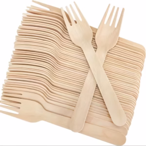 ერთჯერადი ხის ჩანგალი