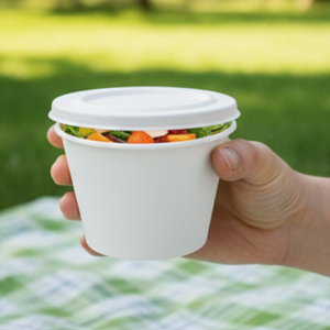 შაქრის ლერწმის მრგვალი კონტეინერი